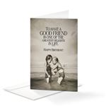 Happy Birthday To a Good Friend 4x6 Note Card 25 Pack