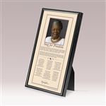 Maya Angelou 6X12 Framed Desktop Print - Aluminum