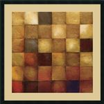 Wani Pasion 'Cerveny' Framed Art Print 34 x 34-inch